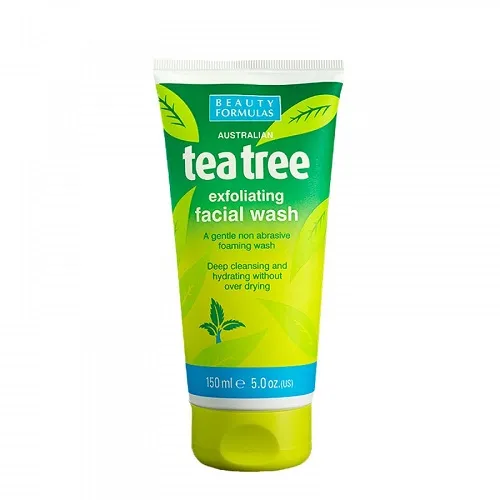Beauty Formulas Australian Tea Tree Exfoliating Facial Wash 150ml