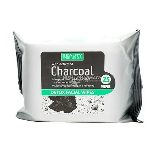 Beauty Formulas Charcoal Facial Wipes