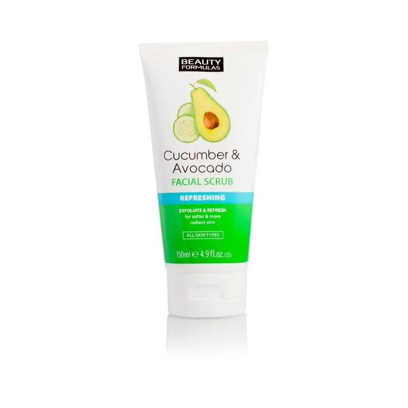 Beauty Formulas Cucumber & Avocado Facial Scrub (150ml