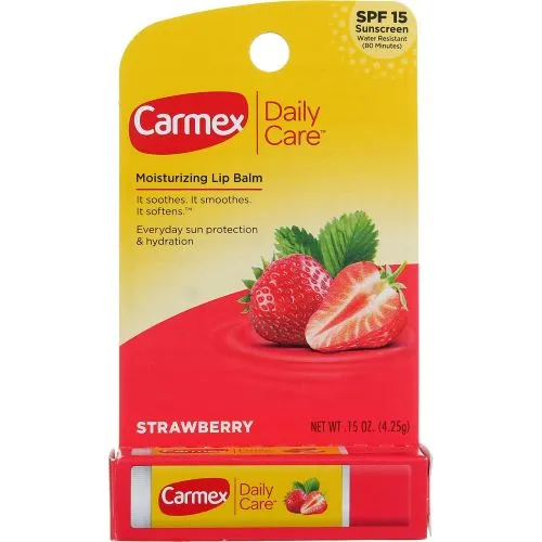 Carmex Click-Stick Moisturizing Lip Balm SPF 15 Strawberry