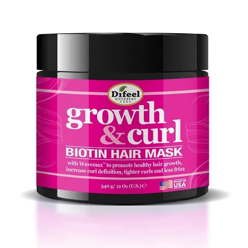 Difeel Growth and Curl Biotin Hair Mask 12 oz
