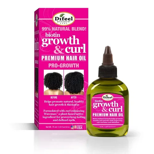 DIFEEL Hair Oil Growth And Curl Biotin 2.5oz
