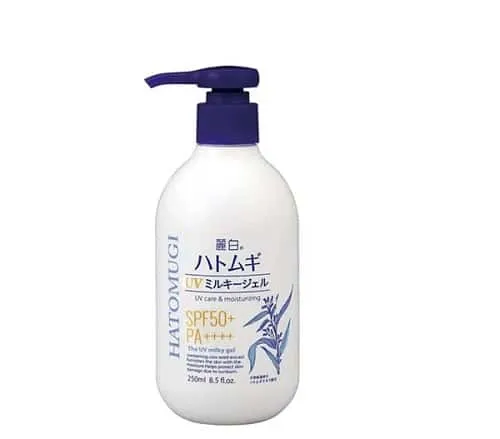 Hatomugi Uv Moisturizing Milky Gel Spf 50 250Ml