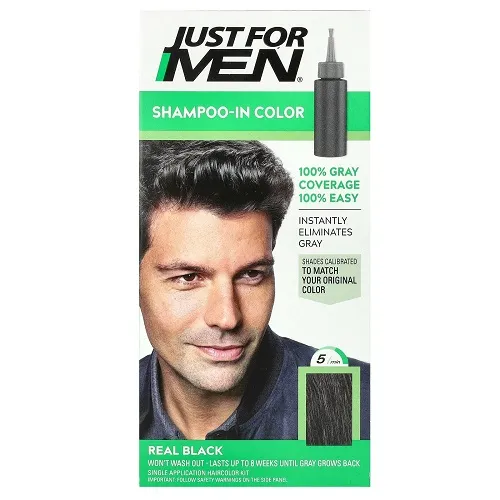 Just For Men Shampoo In Color Real Black