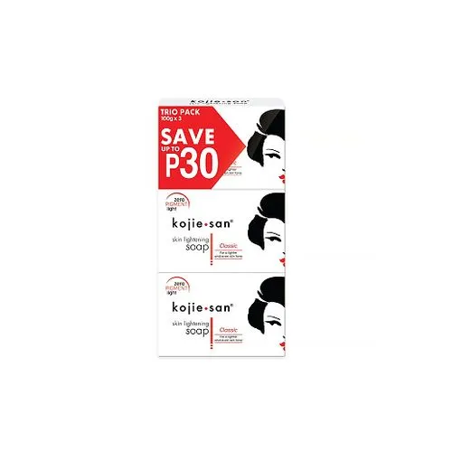 Kojie San Skin Lightening Classic Soap 100g X3