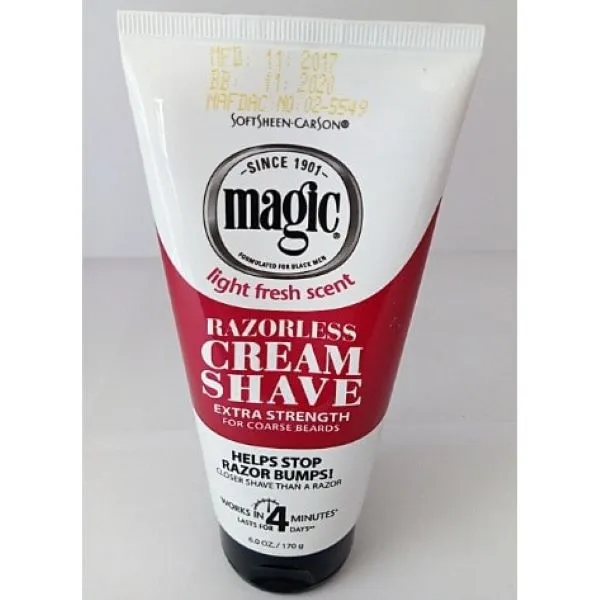 Magic Razorless Cream Shave Extra Strenght 6 Oz