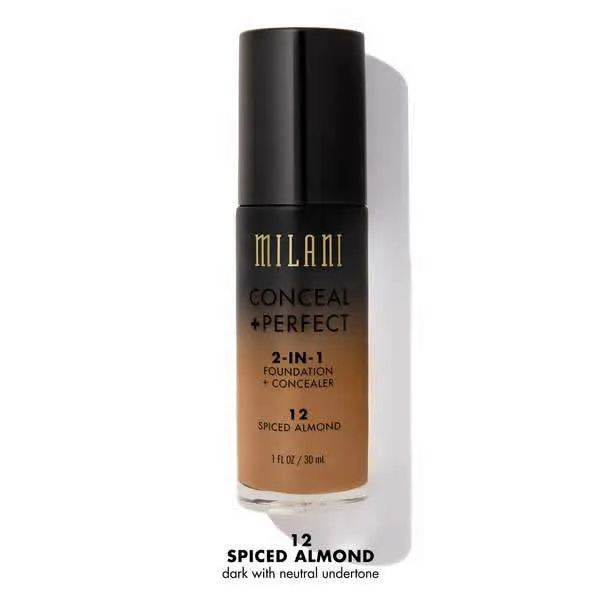 Milani Conceal + Perfect 2-in-1 Foundation + Concealer 12spiced Almond