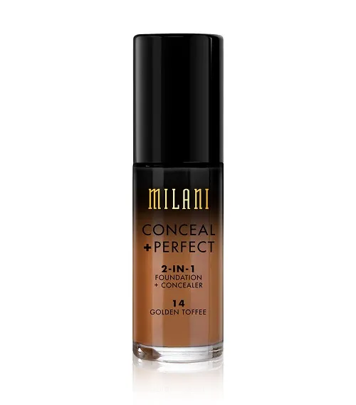 Milani Conceal + Perfect 2-in-1 Foundation + Concealer – 14 Golden Toffee