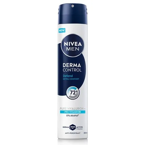 NIVEA Derma Control Defend Anti-Perspirant Spray for Men, 72h – 200ml