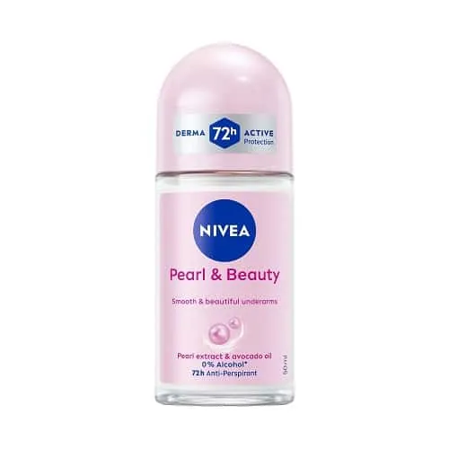 NIVEA Pearl And Beauty Roll Pink 50ml