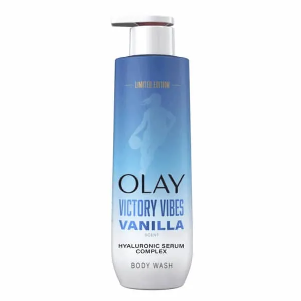 Olay Body Wash with Hyaluronic Serum Complex Victory Vibes Vanilla Scent 20oz