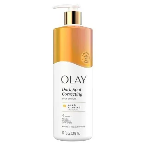 Olay Dark Spot Correcting Body Lotion with AHA, Vitamin C and Niacinamide, 17 FL Oz, Exfoliating Body Lotion