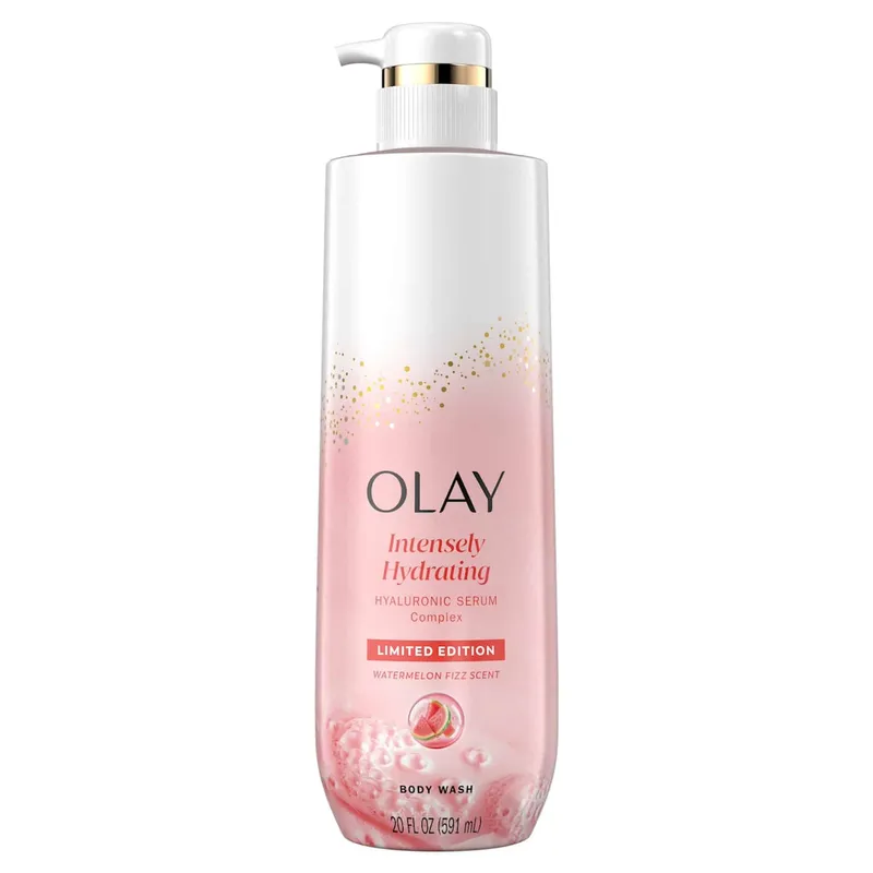 Olay Intensely Hydrating Hyaluronic Serum Complex(Watermelon Fizz Scent) Body Wash 591ml