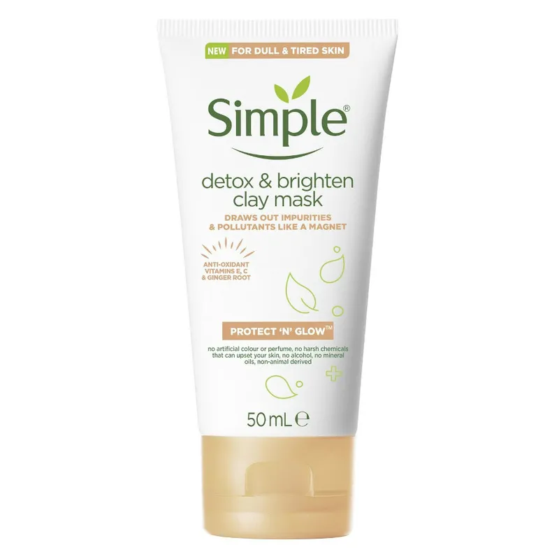 Simple Detox And Brighten Clay Mask