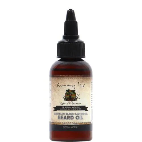 Sunny Isle Black Castor Beard Oil 2oz