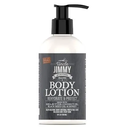 Uncle Jimmy Body Lotion for Dry Skin, Hand and Body Moisturizer Repairs Dry Skin and Retains Moisture,